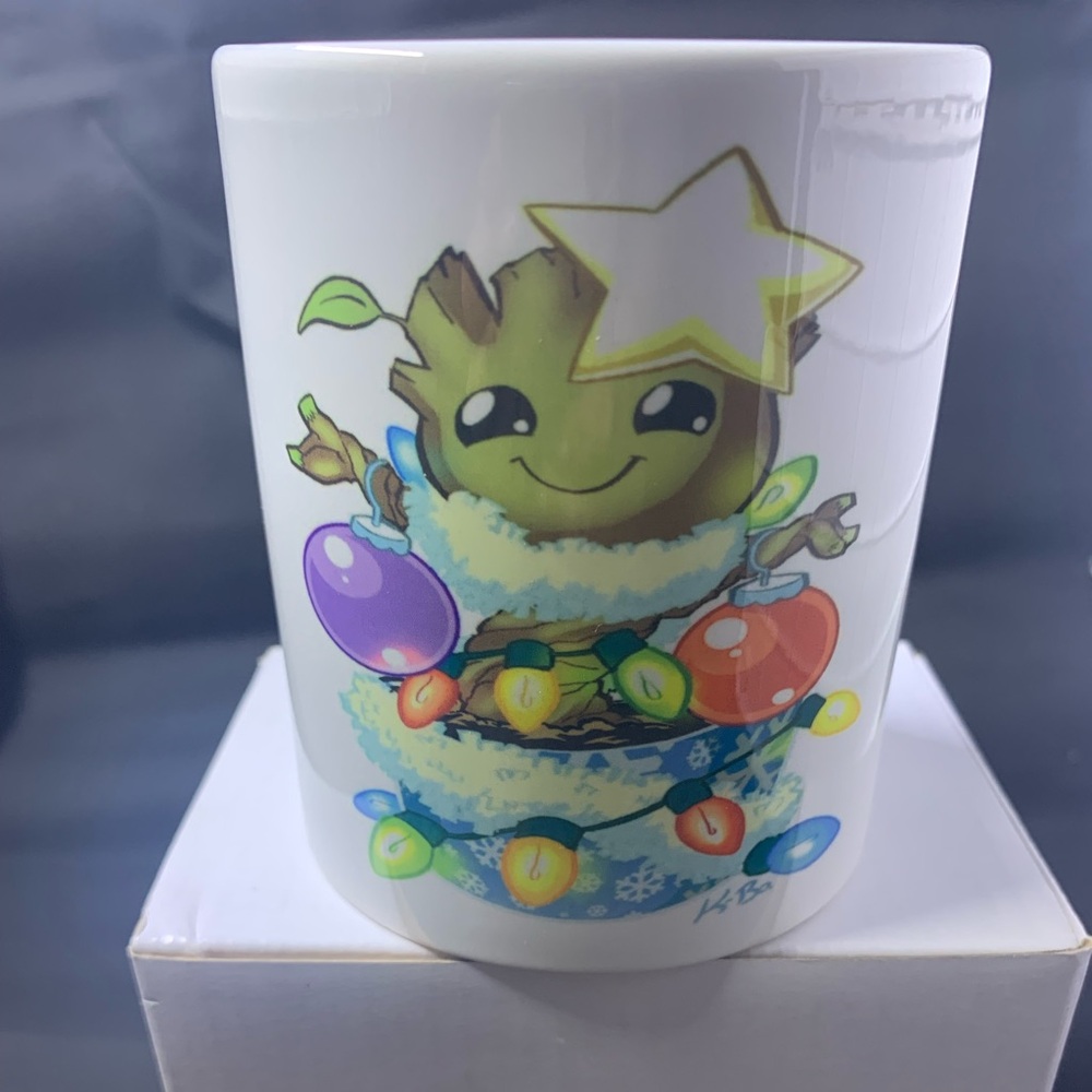 Baby Groot mug.